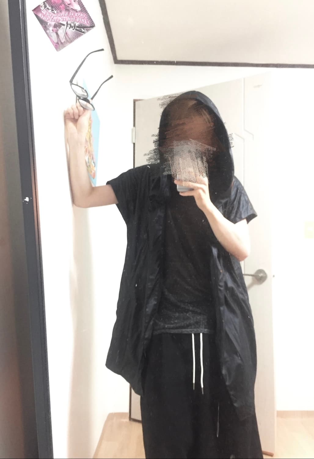 릭맛 블랙 펑크 유광 조끼 블랙 자켓  상품이미지4