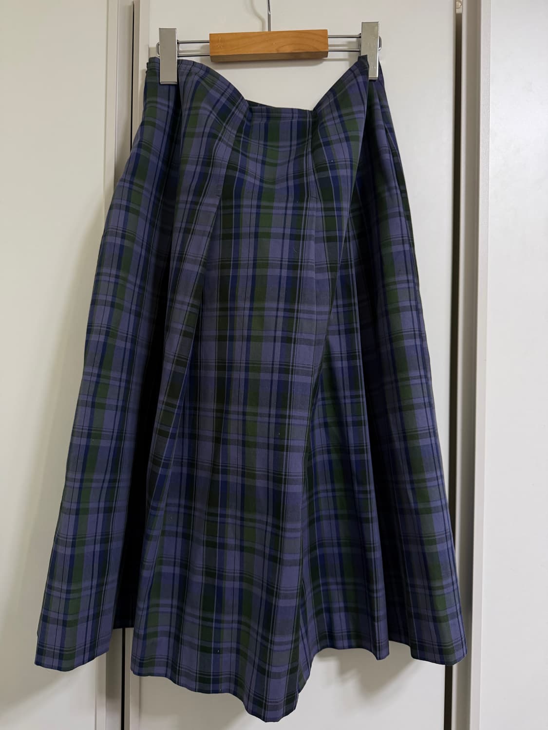 노컨텐츠 플리츠 체크 스커트 상품이미지1