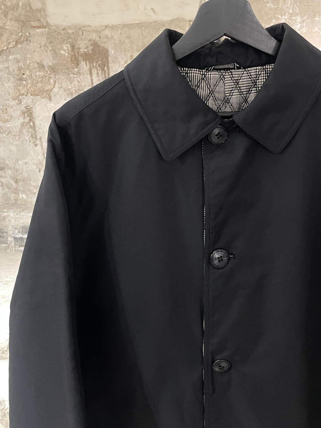 지아니 베르사체 블랙 클래식 폴리에스터 코트 상품이미지2