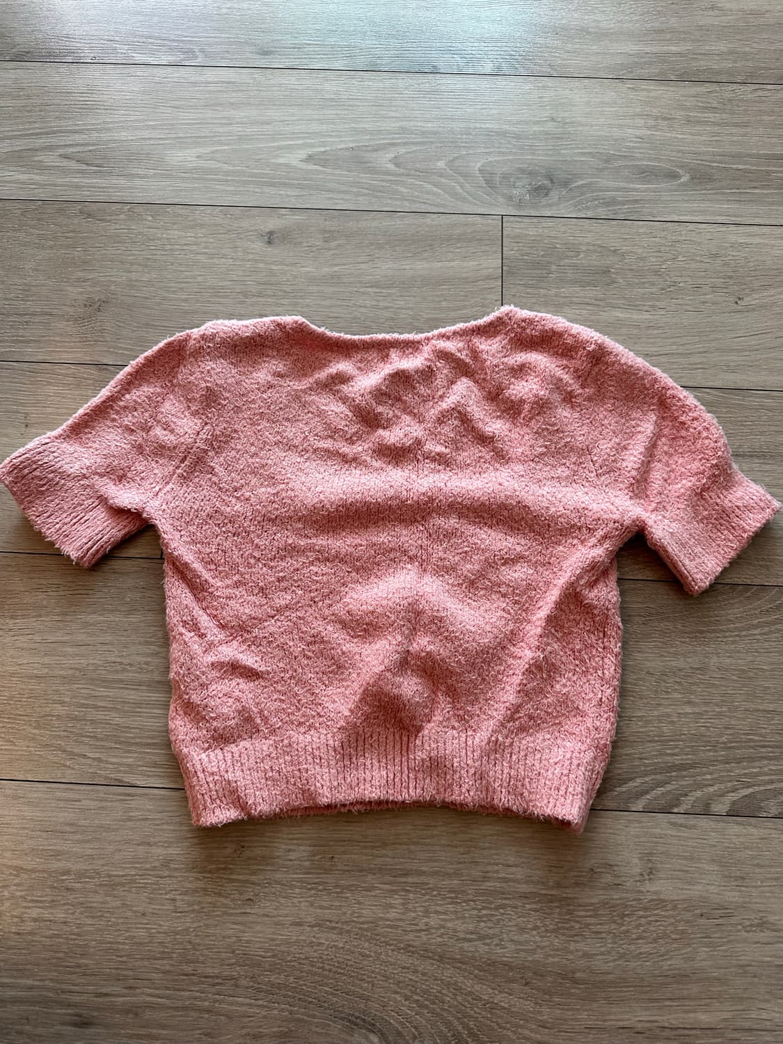 Reformation 리포메이션 핑크 크롭 반팔 니트 사이즈 S 상품이미지3