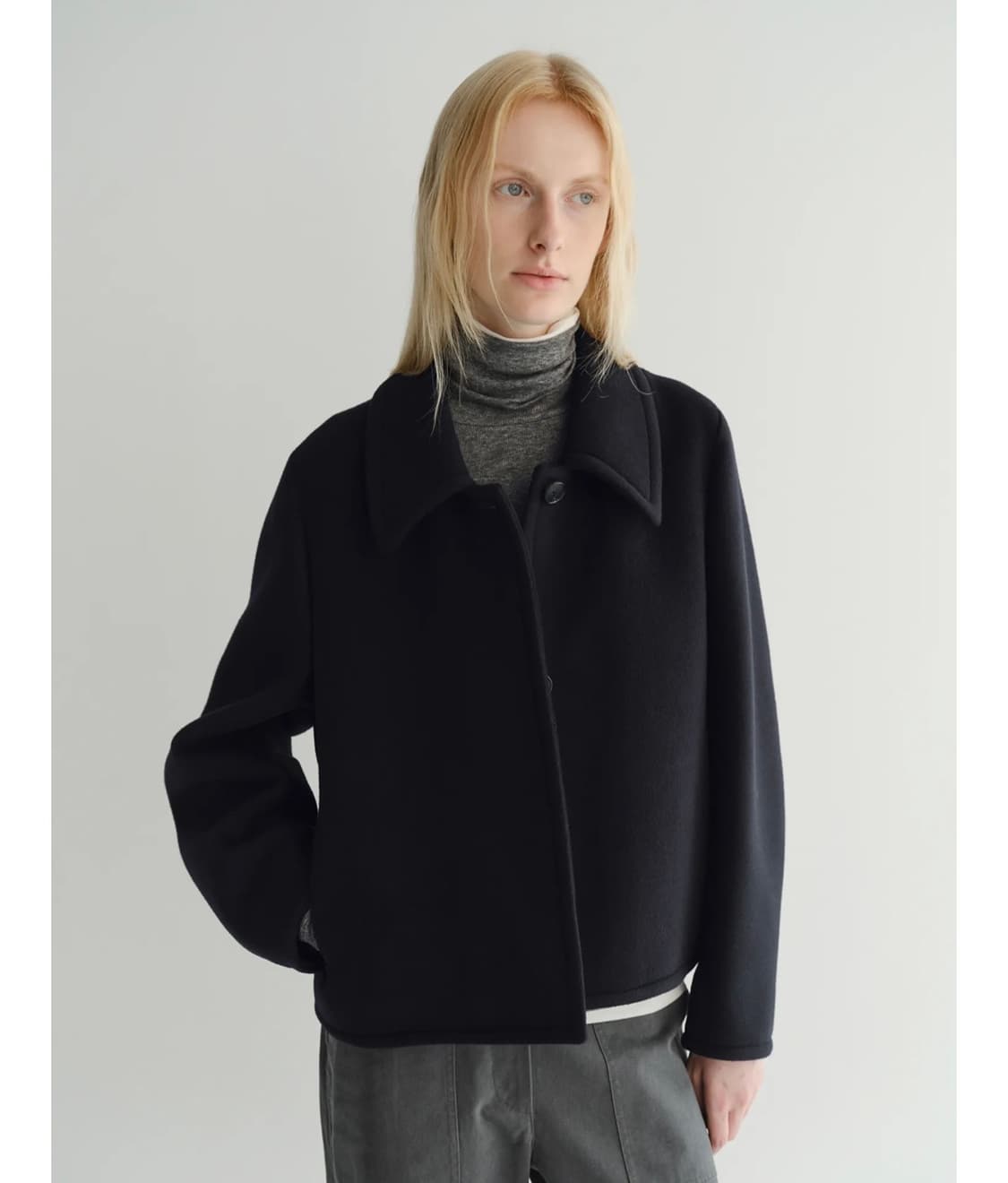 이아 Ian short coat 네이비 숏코트 상품이미지2