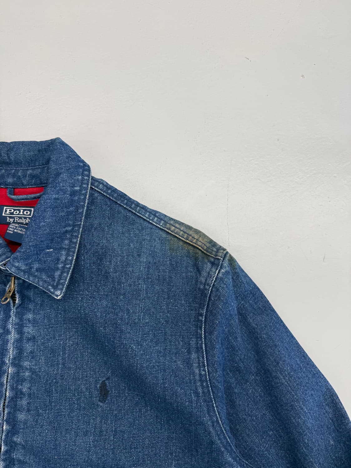 폴로 랄프로렌 90‘s 루즈핏 데님 스윙 블루종 자켓 상품이미지4