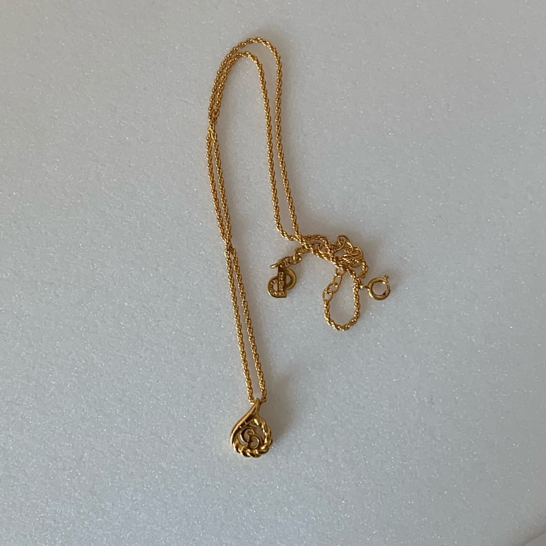 정품 빈티지 디올 로고 목걸이 상품이미지5