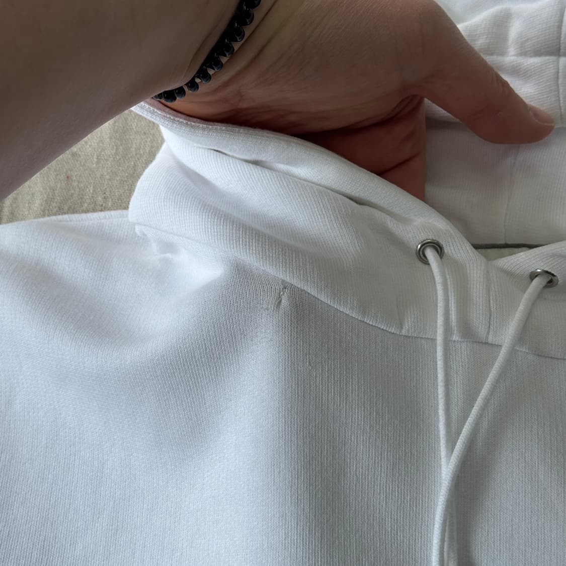 생로랑 리비고쉬 화이트 후드 S 상품이미지8