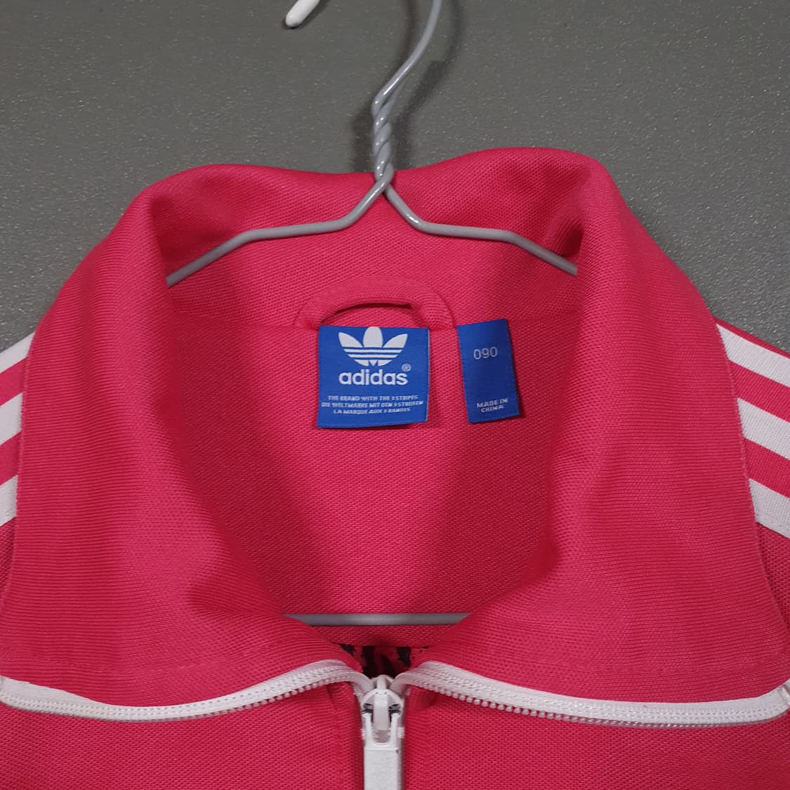 여성 90) 아디다스 유로파 져지 희귀 핑크 벨벳 로고 트랙탑 져지 자켓 상품이미지7