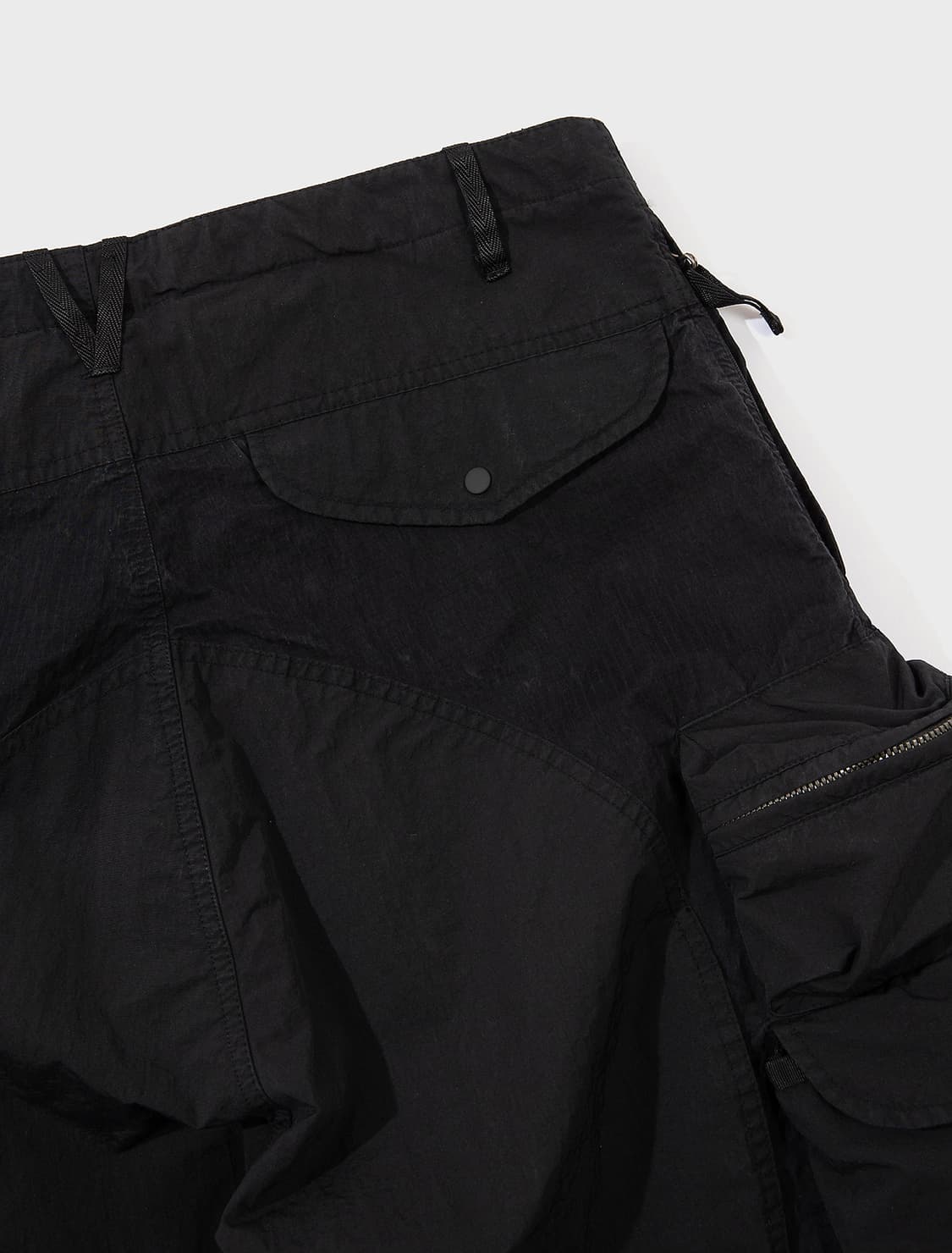 (새상품) 네멘 라이즈 멀티포켓 파라슈트 팬츠 잉크 블랙 상품이미지5