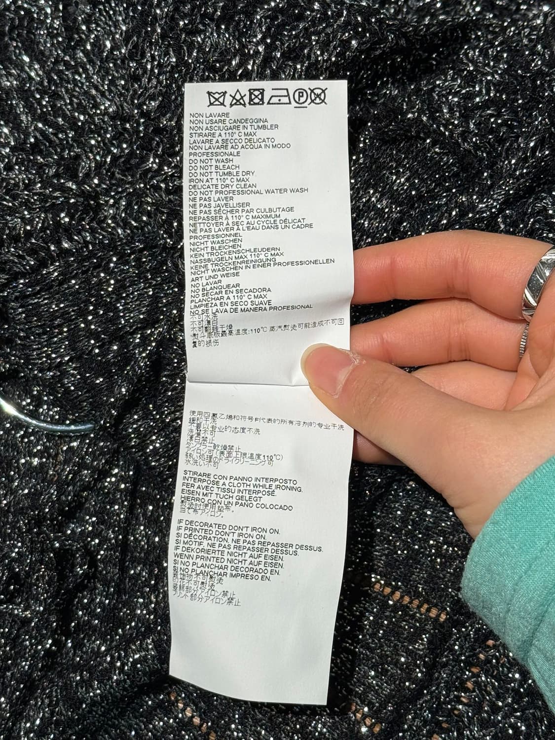 저스트 카발리 블랙 글리터 프릴 가디건 상품이미지9