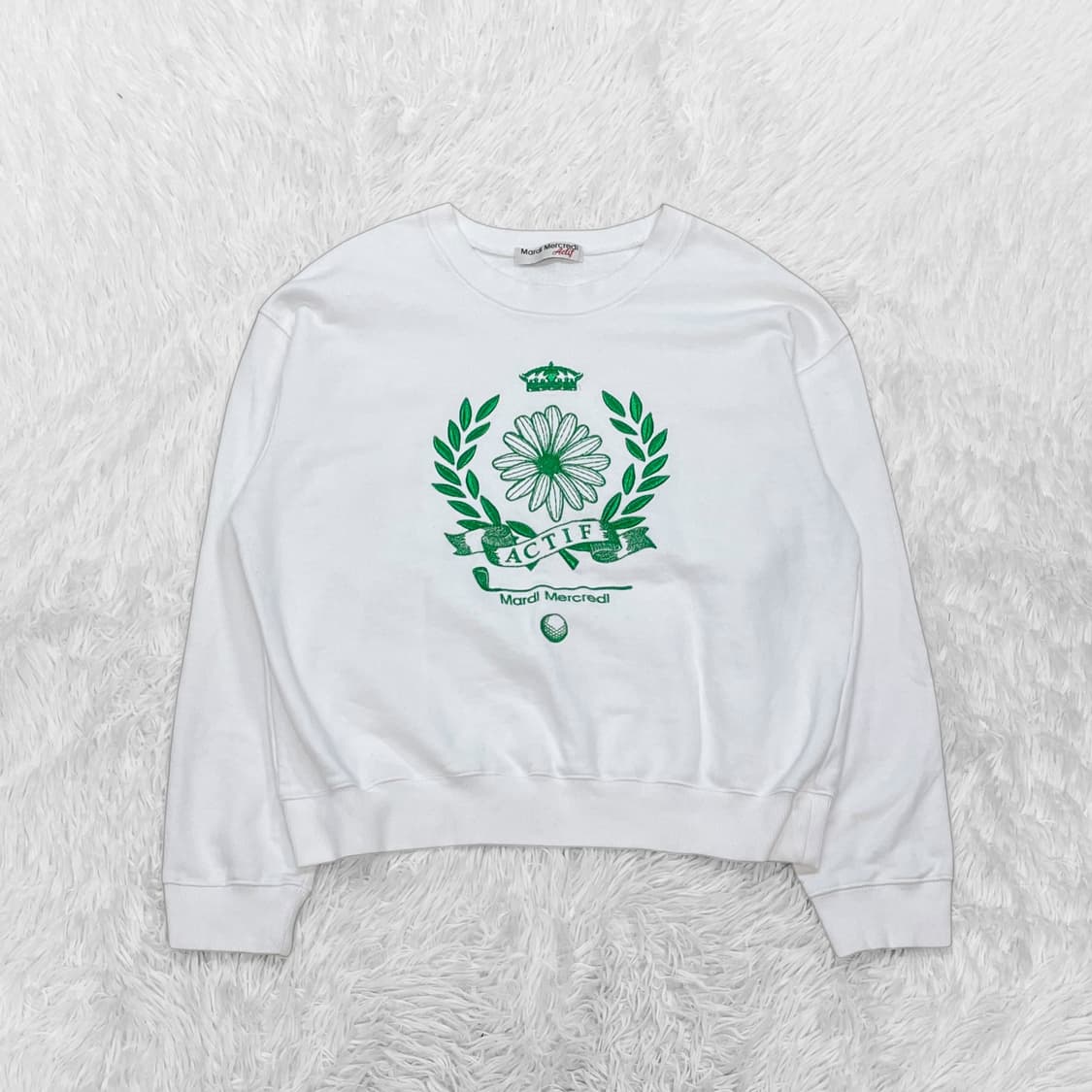 마르디메크르디 악티프 맨투맨 화이트 상품이미지2