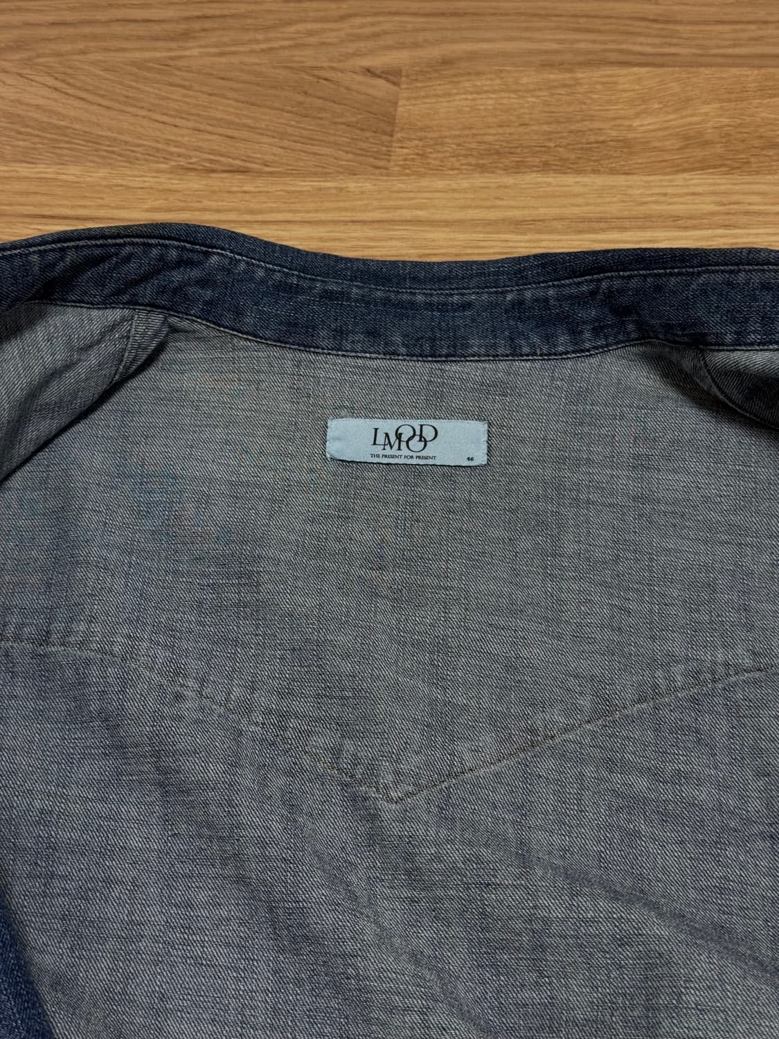 엘무드 베드가이 데님 셔츠(워시드블루 46사이즈) 상품이미지5