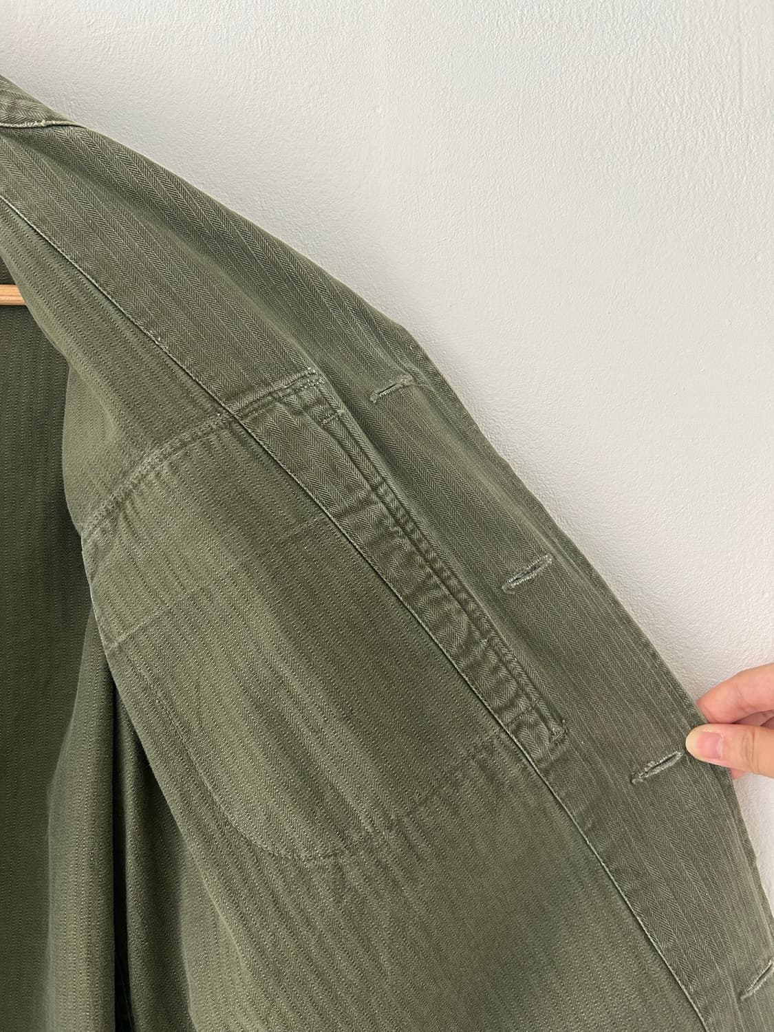60's Dutch army hbt utility shirt 상품이미지7