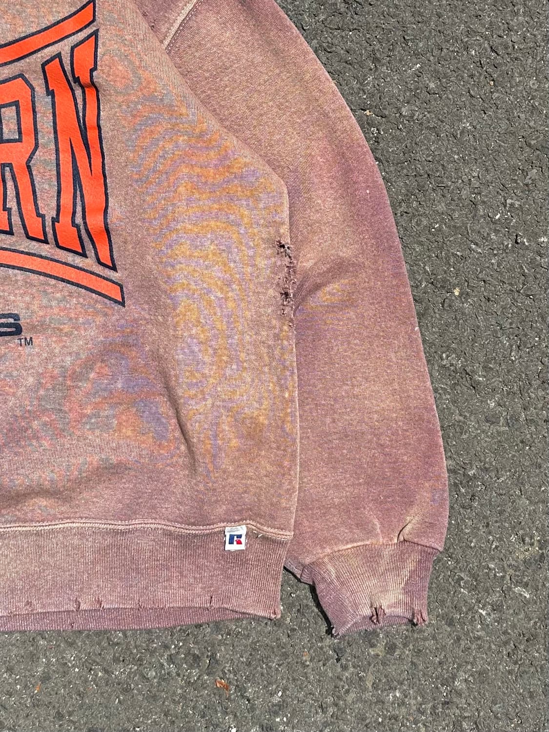  90‘s Russell Auburn Damage Fading Sweat 상품이미지5