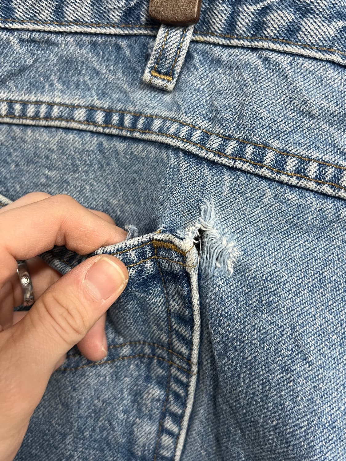 Carhartt 칼하트 릴렉스드핏 연청 데님 팬츠 상품이미지8