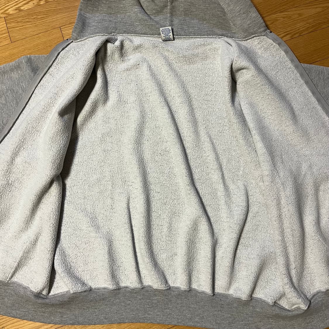 [XL] 90s 빈티지 러셀 후드집업 헤더 그레이 상품이미지3