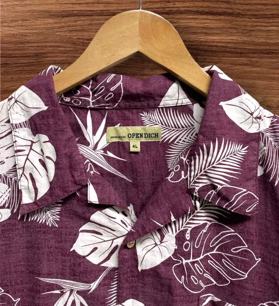 오픈 카라 하와이안 셔츠 3XL-4XL 상품이미지3