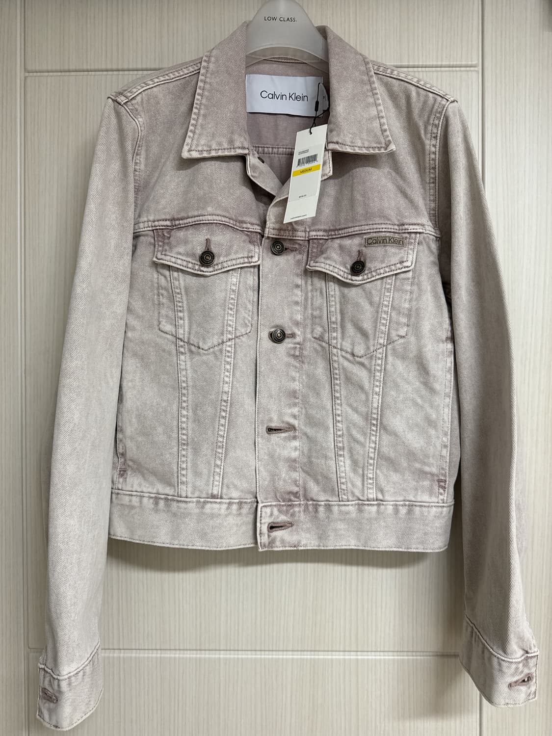 (새상품)denim trucker jacket - grayish plum 상품이미지1