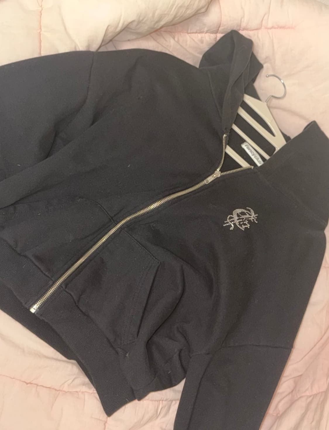 팬시클럽 크롭 후드집업 상품이미지2