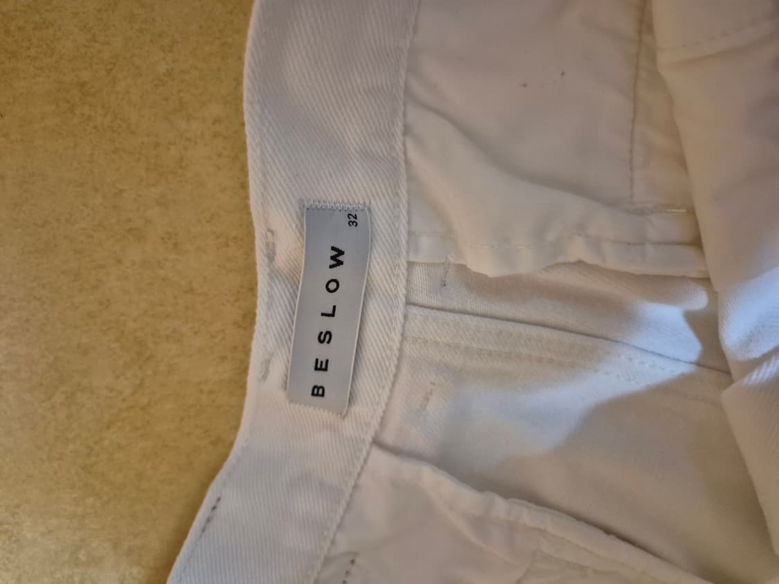 [비슬로우X패션약국]ONE TUCK CURVED COOL DENIM PA 상품이미지3