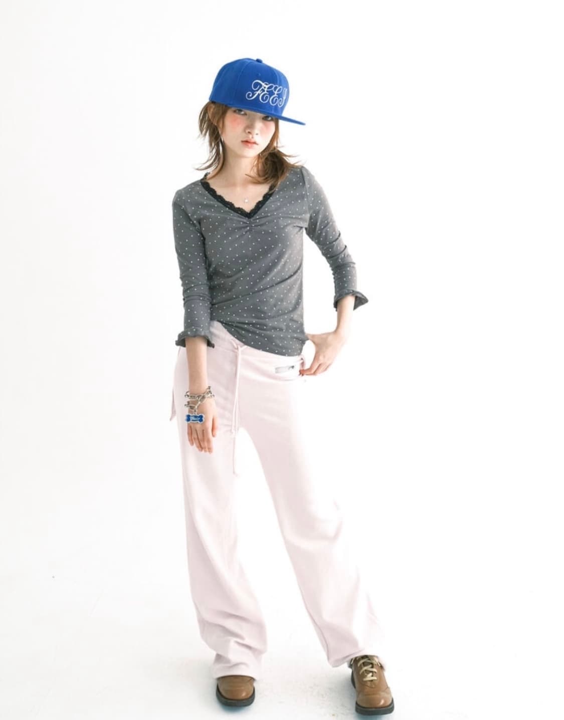 샵페어리 미니 하트 레이스 탑 상품이미지2