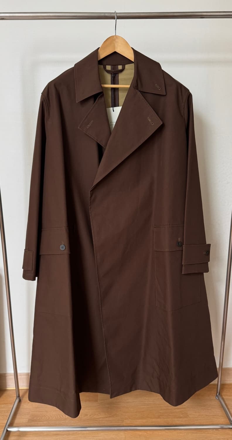 스튜디오니콜슨 델룸 본디드 더블 라펠 맥코트 M 상품이미지4