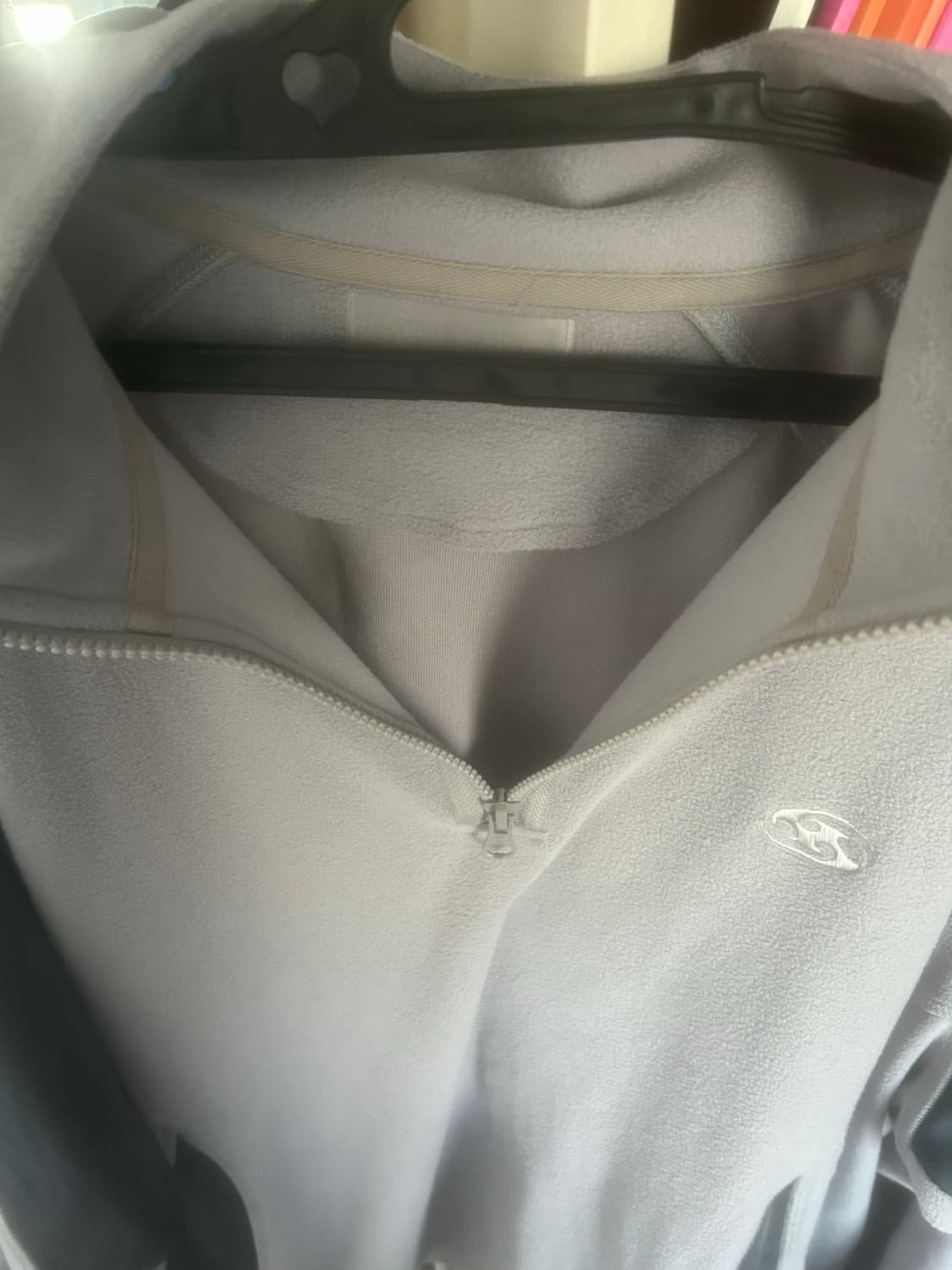 산산기어 하프 집업 플리스 그레이 상품이미지4