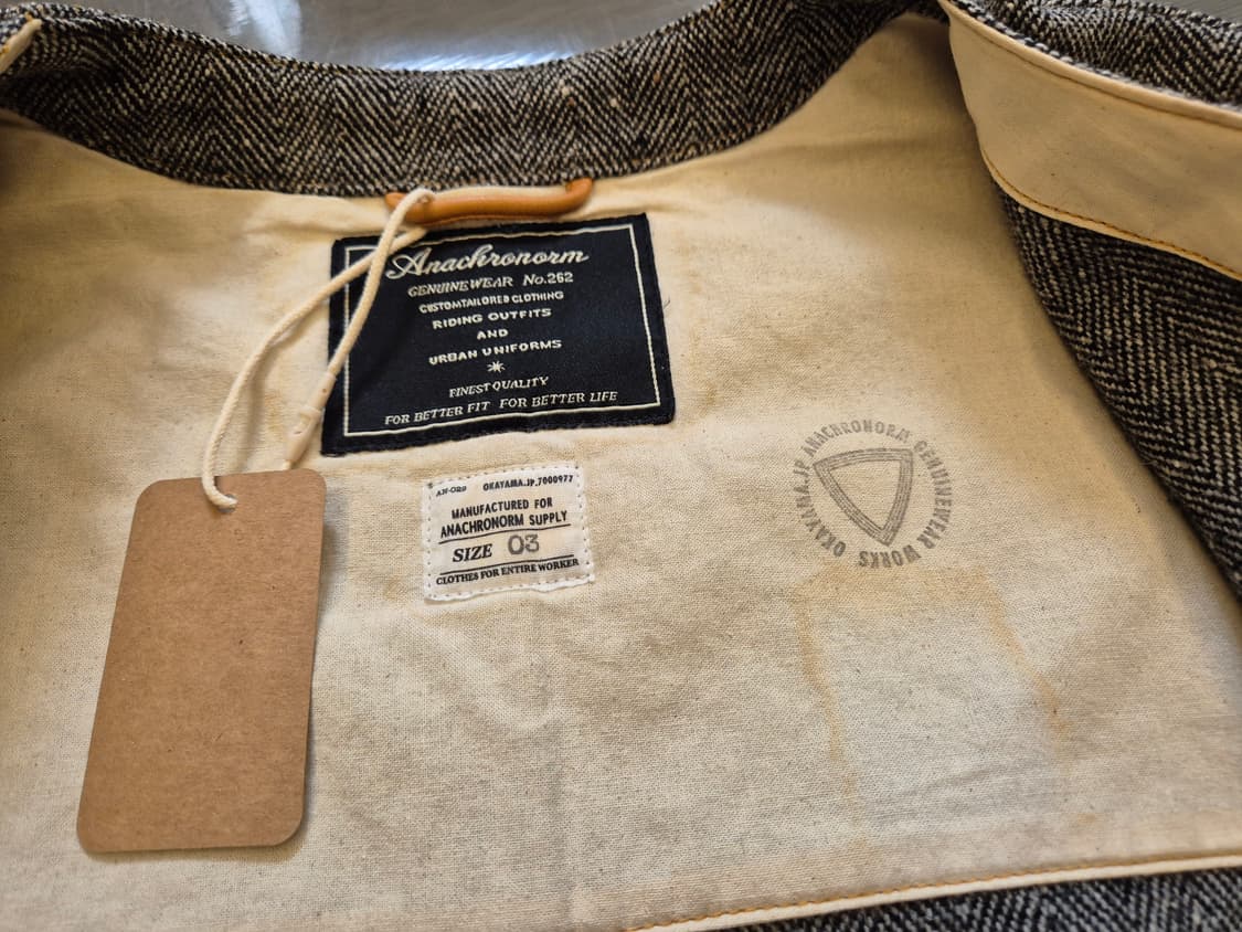 아나크로놈 헤링본 울 자켓 상품이미지7