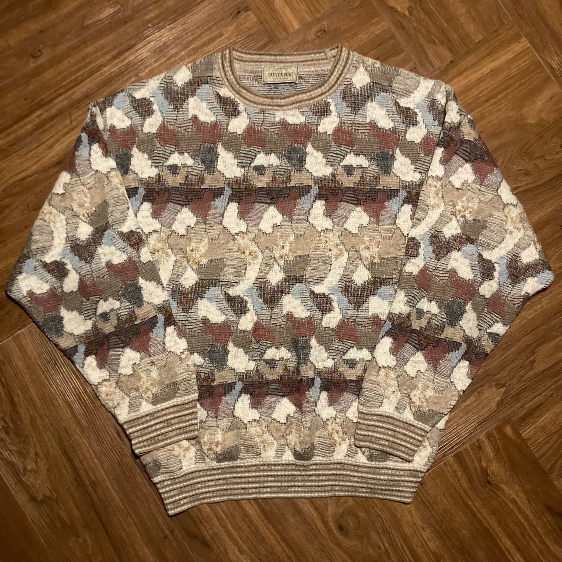 MADE IN ITALY JAQUARD WOOL OVERFIT KNIT 상품이미지1