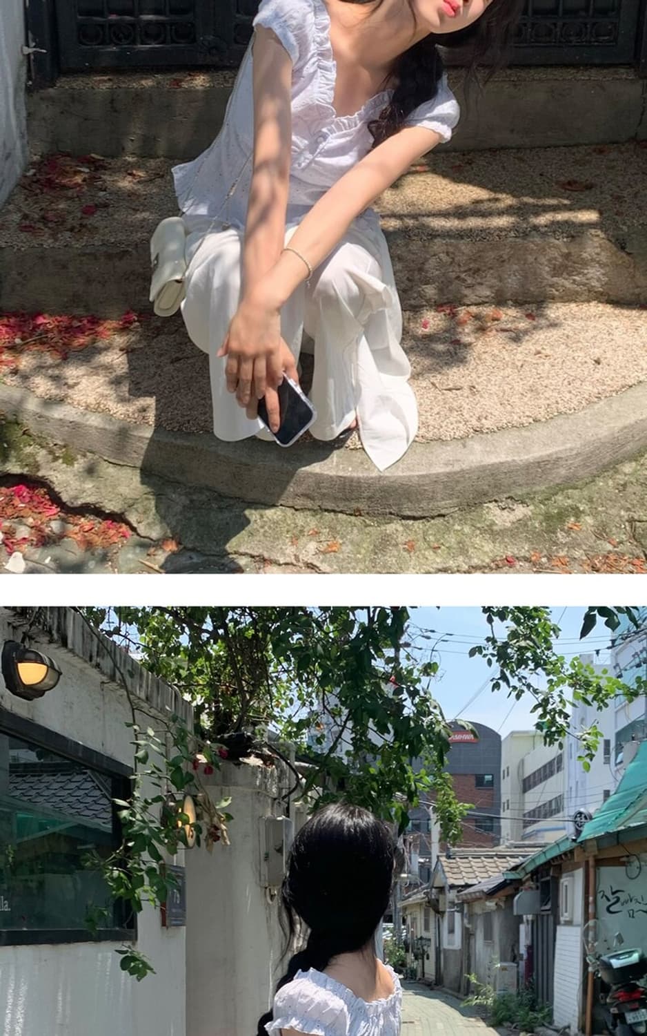 하드코어해피니스 웨이브 셔링 퍼프 블라우스 소라 상품이미지5