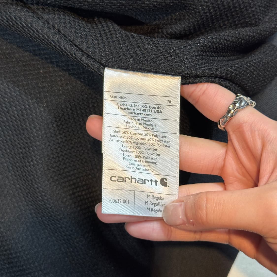 M) 칼하트 레인디펜더 워크웨어 써멀 후드집업 W21 상품이미지8