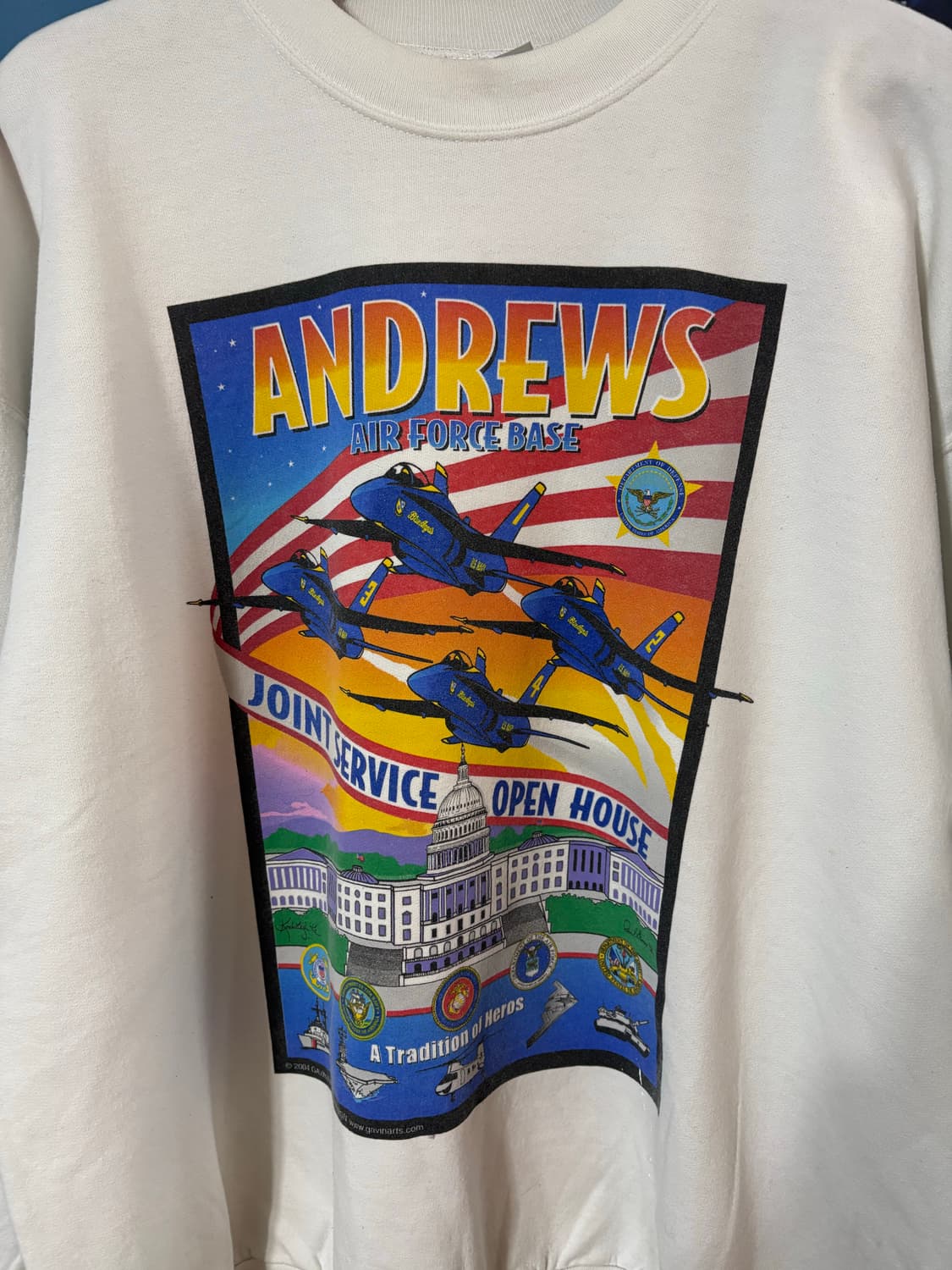 00’s Hanes Airforce Sweat shirt. 상품이미지3