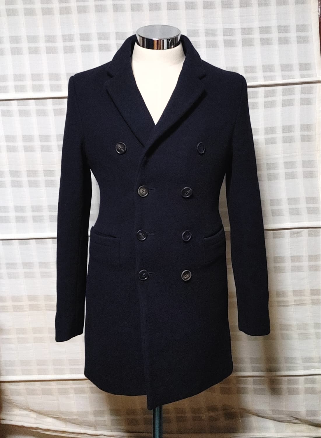 (한섬) 시스템 옴므 네이비 더블 코트 100 (슬림) 상품이미지1