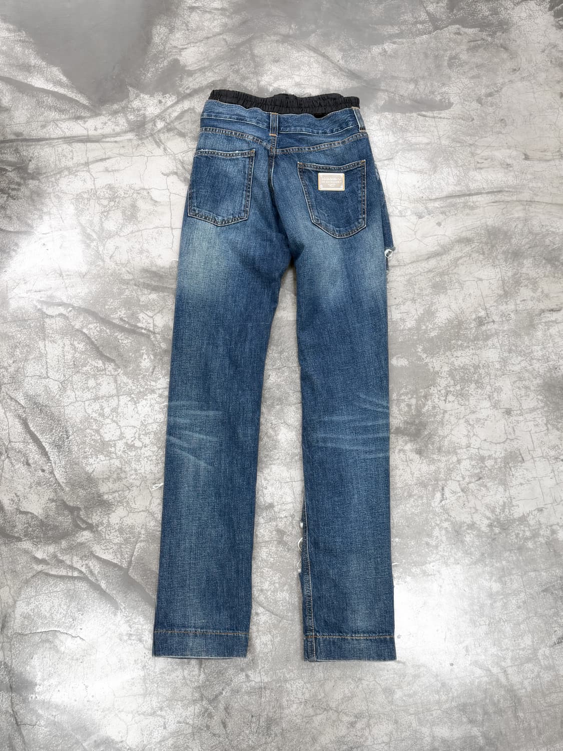 돌체앤가바나 언더웨어 레이어드 새깅 디스트로이드 데님 팬츠 상품이미지4