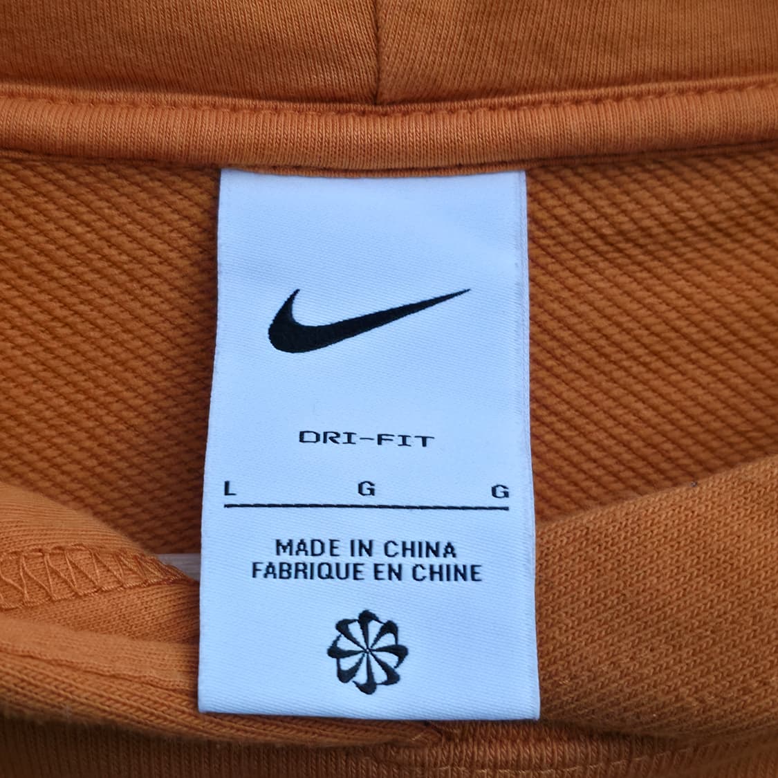 [L] 나이키 크롭 후드티 오렌지 상품이미지4