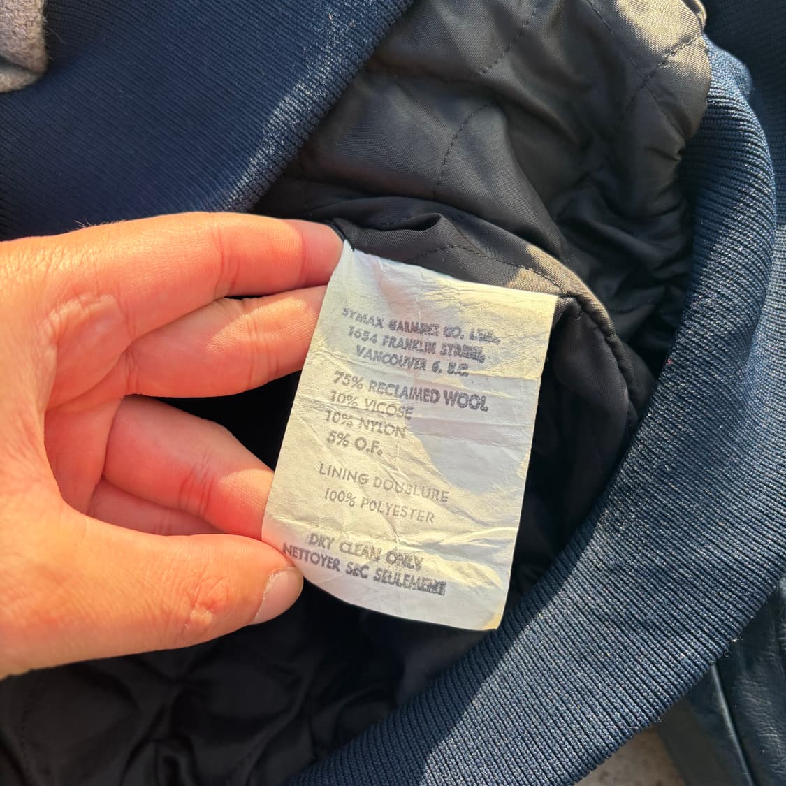 80s CANADA 빈티지 울 바시티 자켓 L 상품이미지6