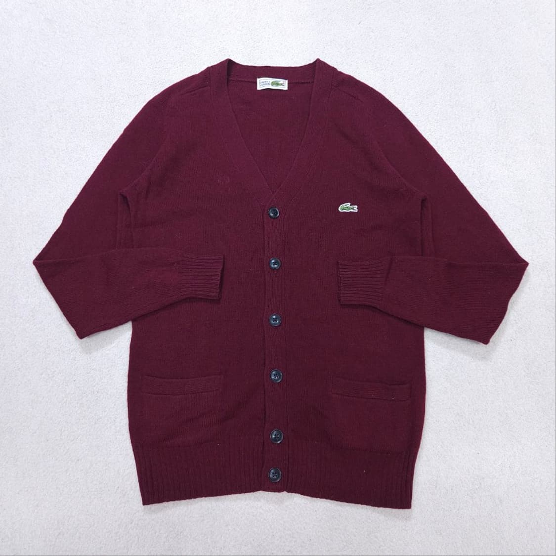 라코스테 울 가디건 S 버건디 상품이미지1