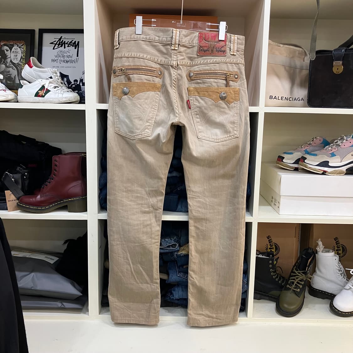 에드윈 웨스턴 포켓 디테일 베이지 데님 팬츠 34 상품이미지2