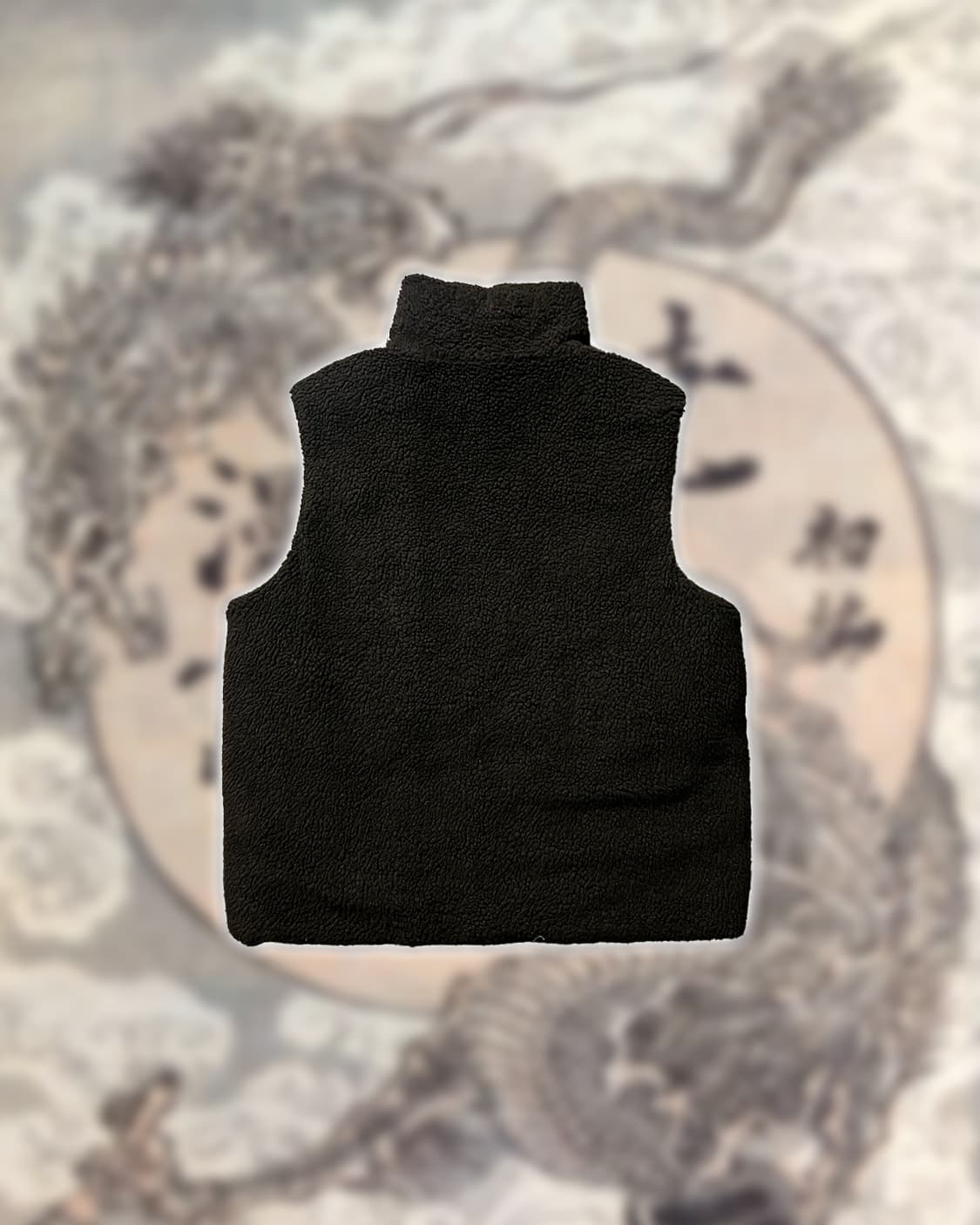 카라쿠리타마시 양면 패딩조끼 상품이미지4