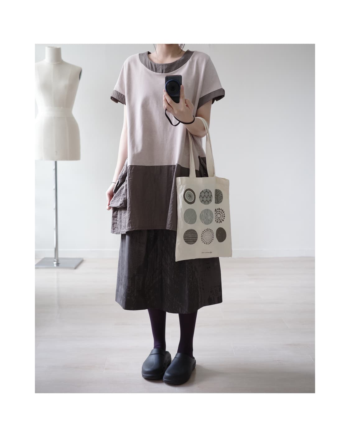  Nordic circle cotton tote bag 상품이미지5