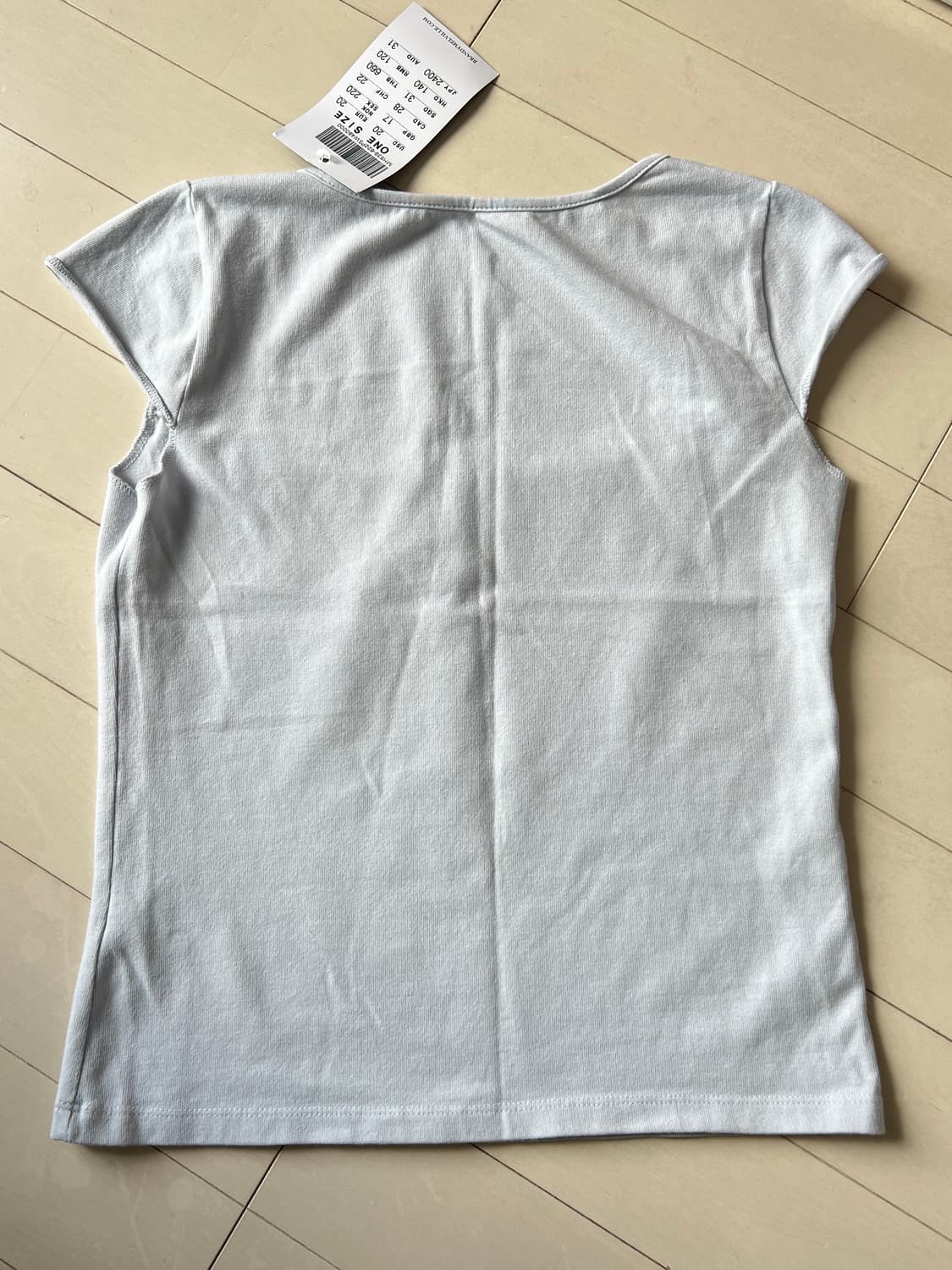 Brandy Melville 브랜디멜빌 기본 스퀘어넥티 상품이미지3