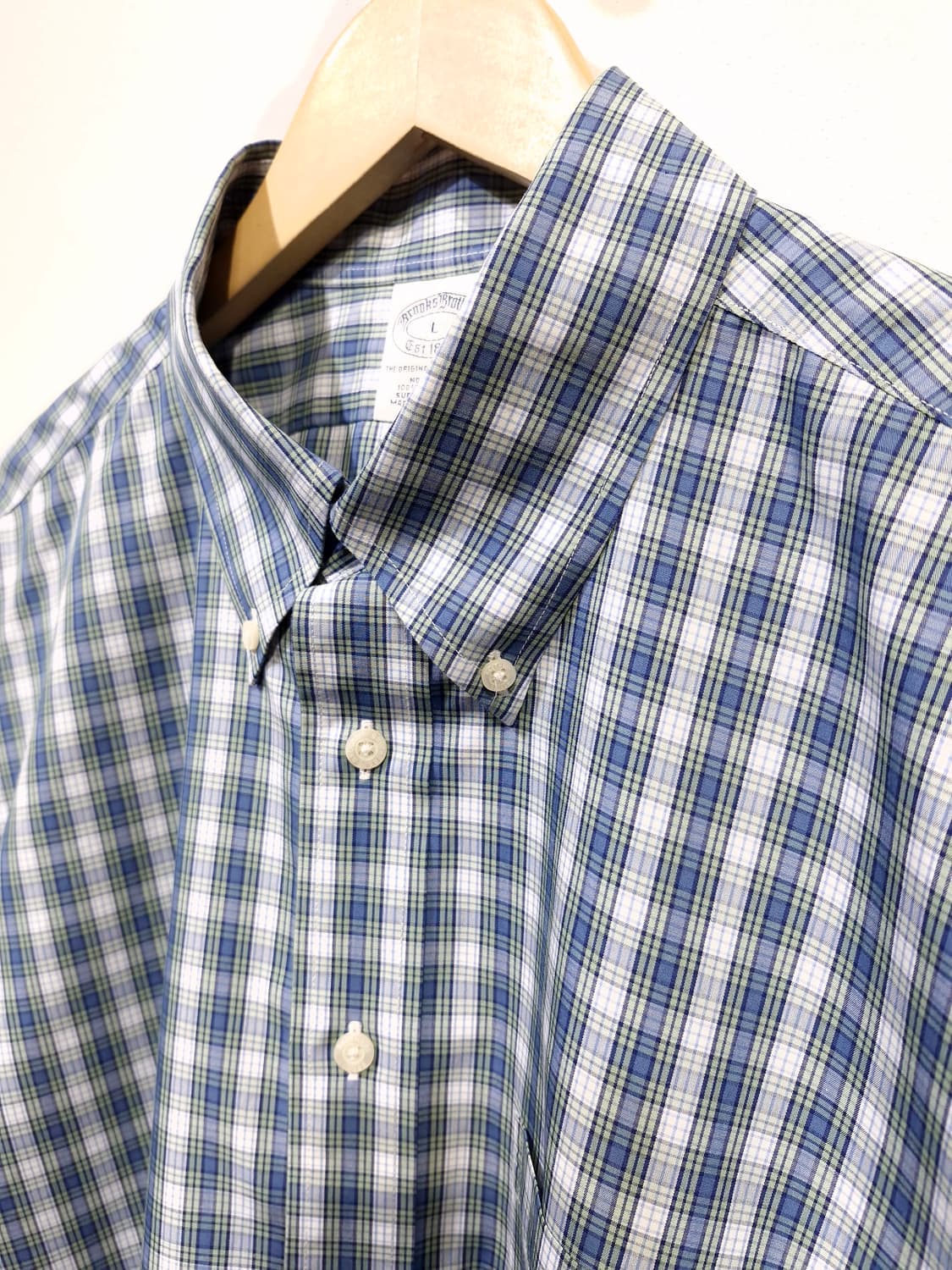 브룩스브라더스 오리지널 체크 폴로 반팔셔츠[L] 상품이미지3