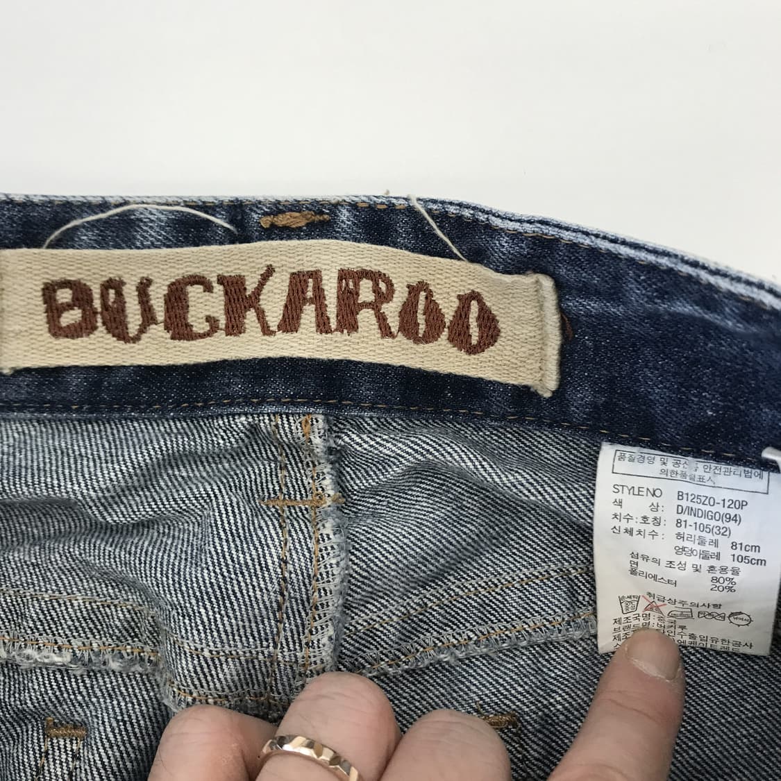 버커루 스트레이트 워싱청바지 [32인치] 상품이미지5