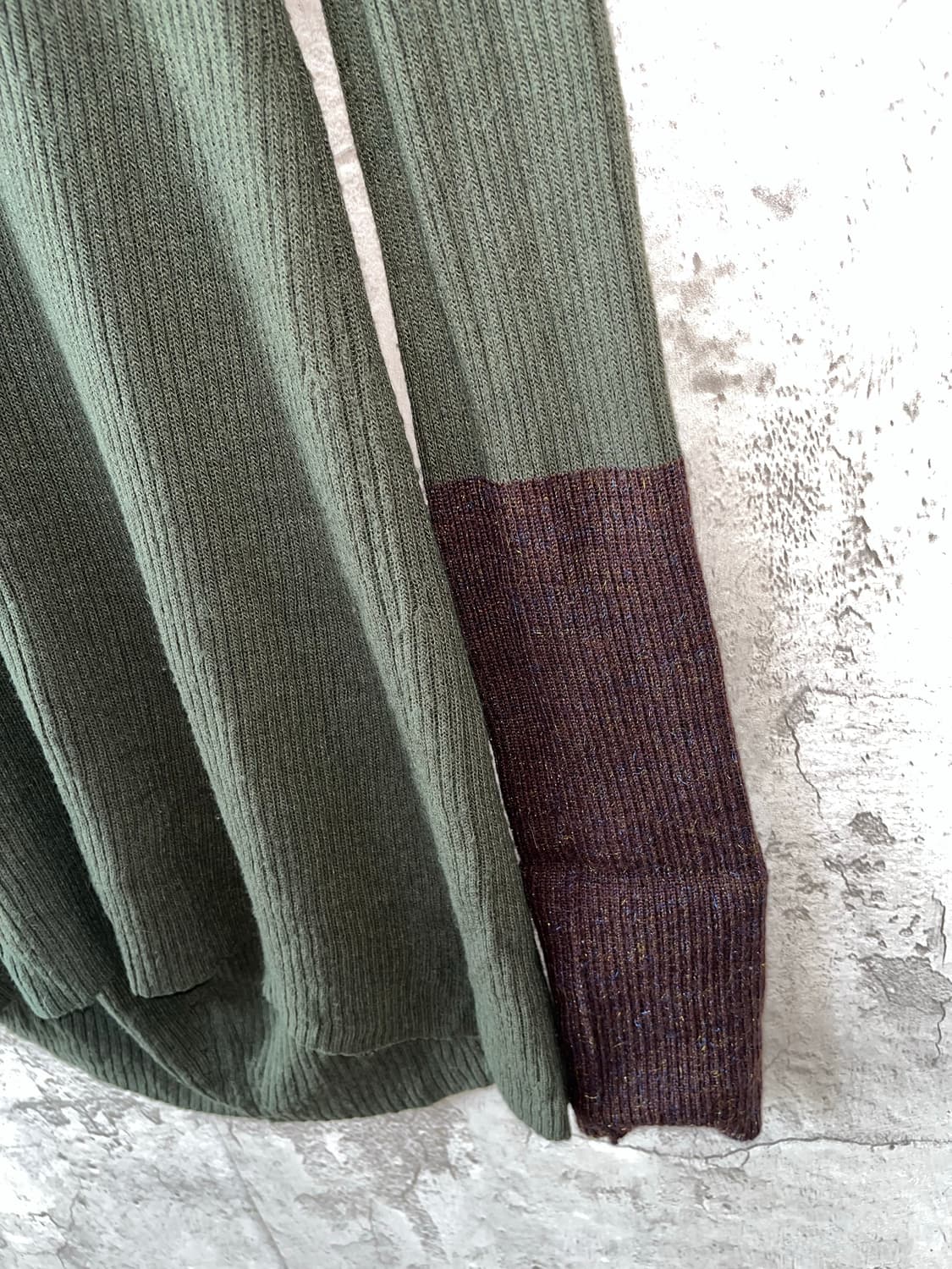 Y’s 요지야마모토 리브드 터틀넥 원피스 니트 상품이미지4