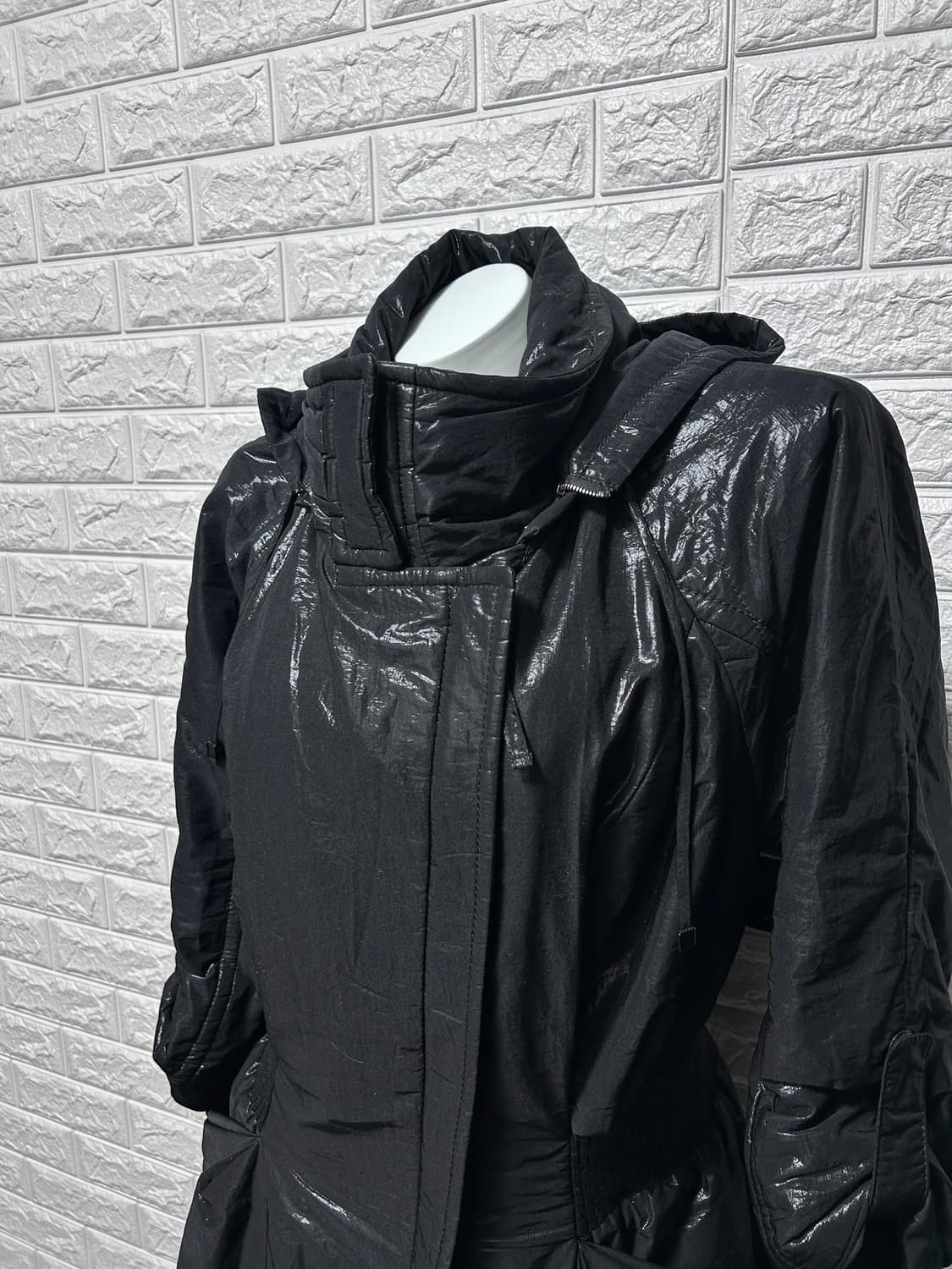 오브제 글로시 코팅 다운 코트 상품이미지2