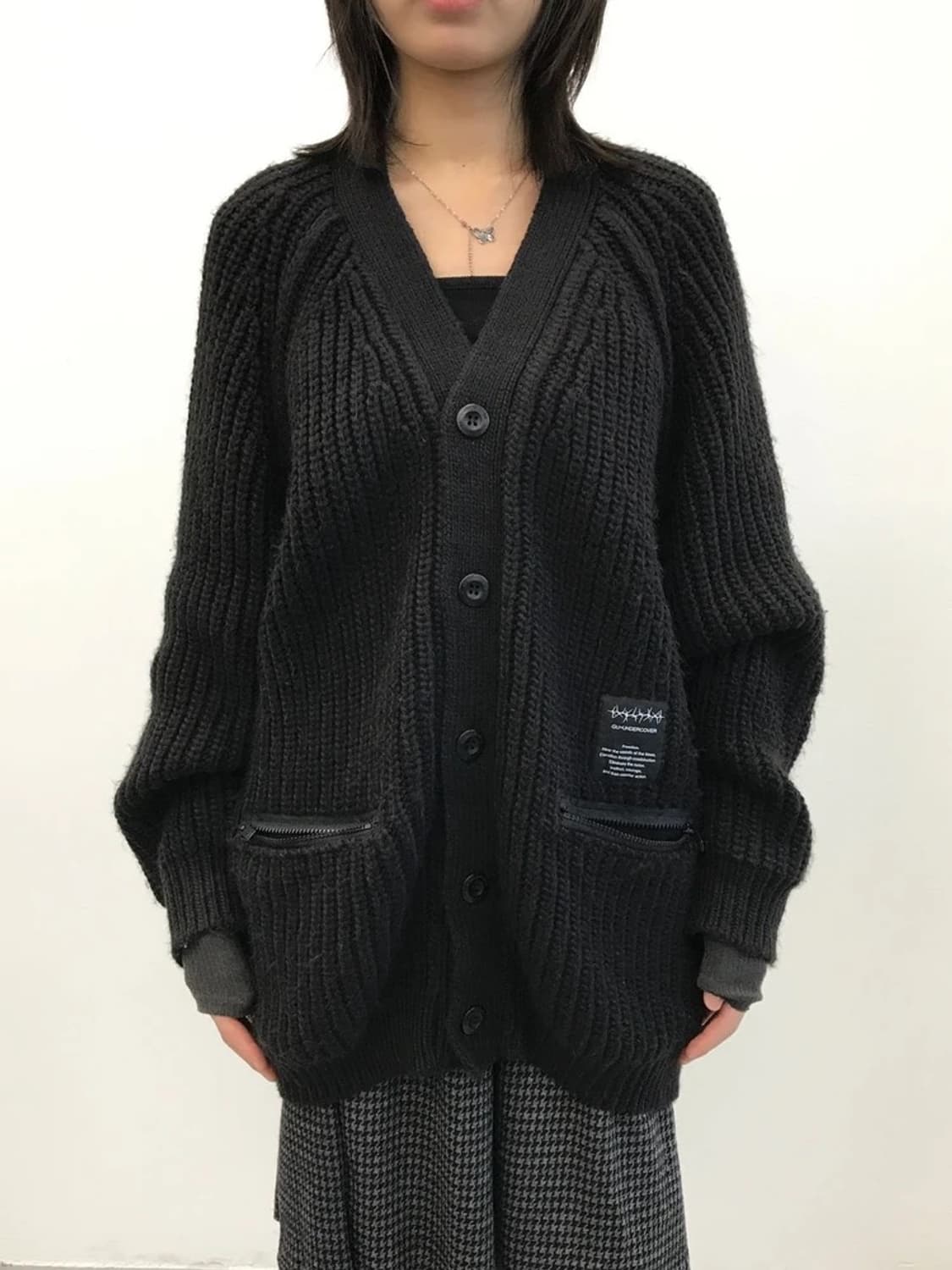 GU x UNDERCOVER Black Knit Cardigan 상품이미지2