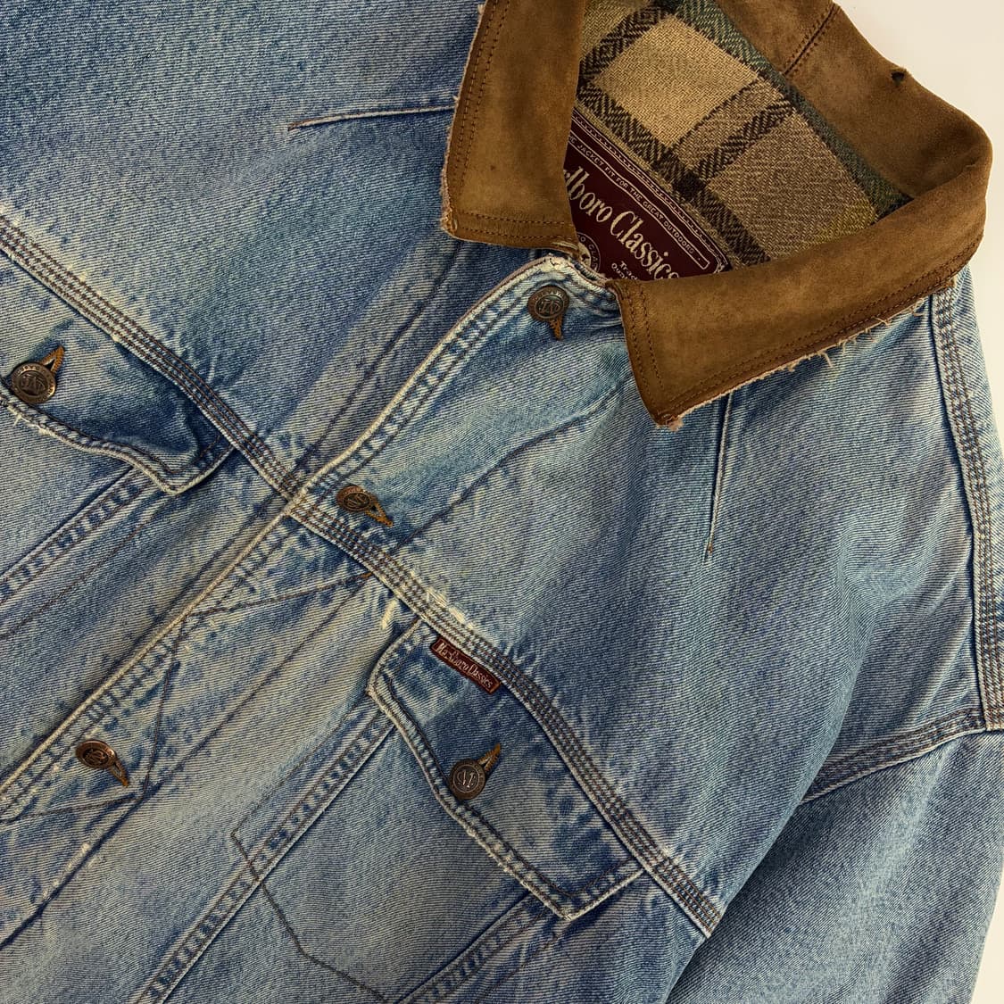 Marlboro   말보루 클래식 90,s 블랭킷 데님 자켓 상품이미지3