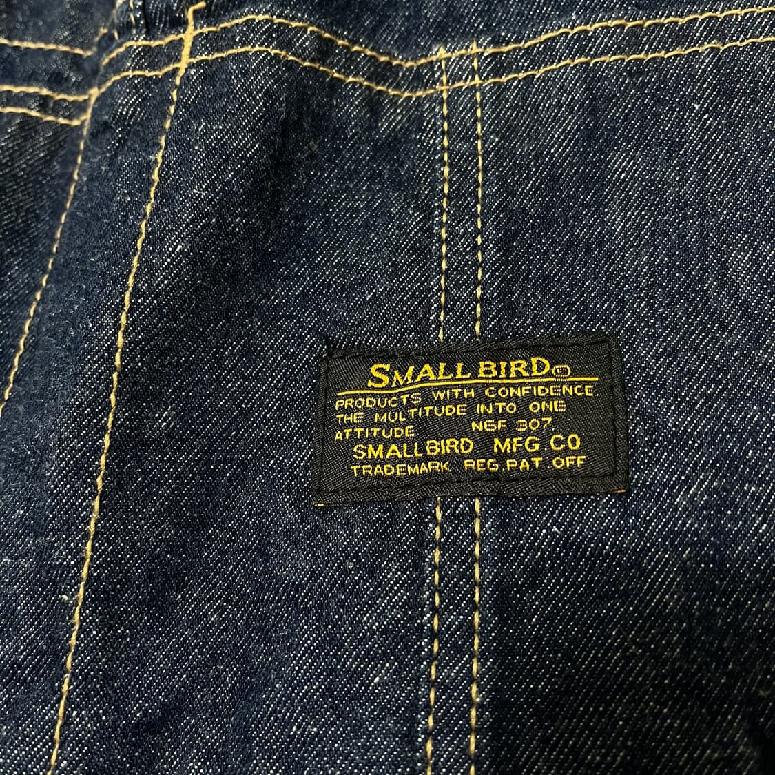 스몰버드 워크웨어 오버롤 생지 데님 멜빵바지 [진청] M 상품이미지6