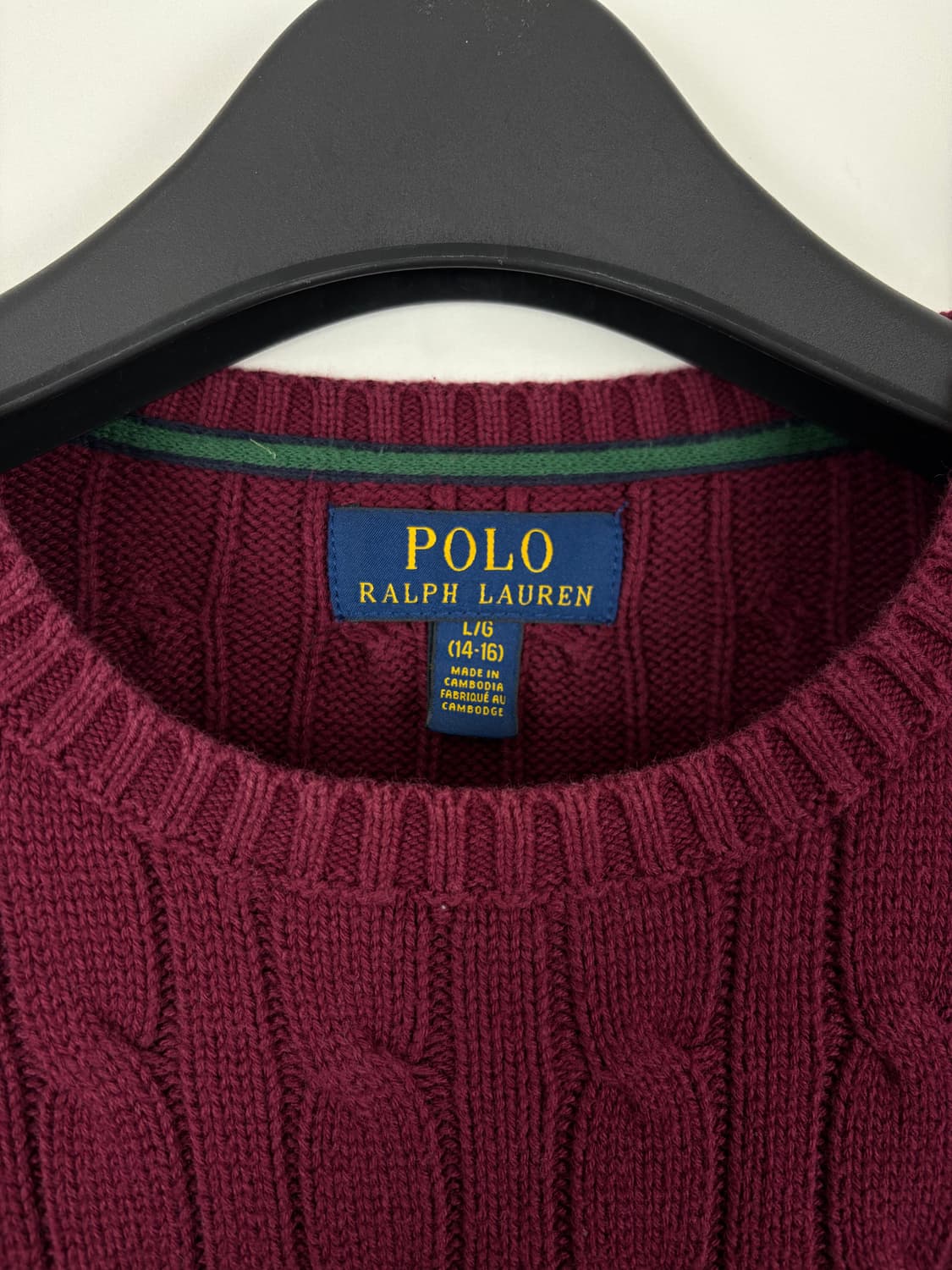 a195) 폴로랄프로렌 포니 케이블니트 상품이미지3