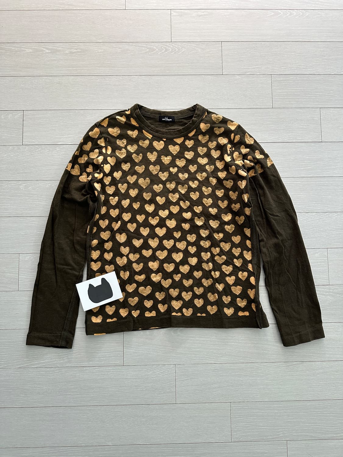 꼼데가르송 트리콧 하트 롱슬리브 상품이미지4