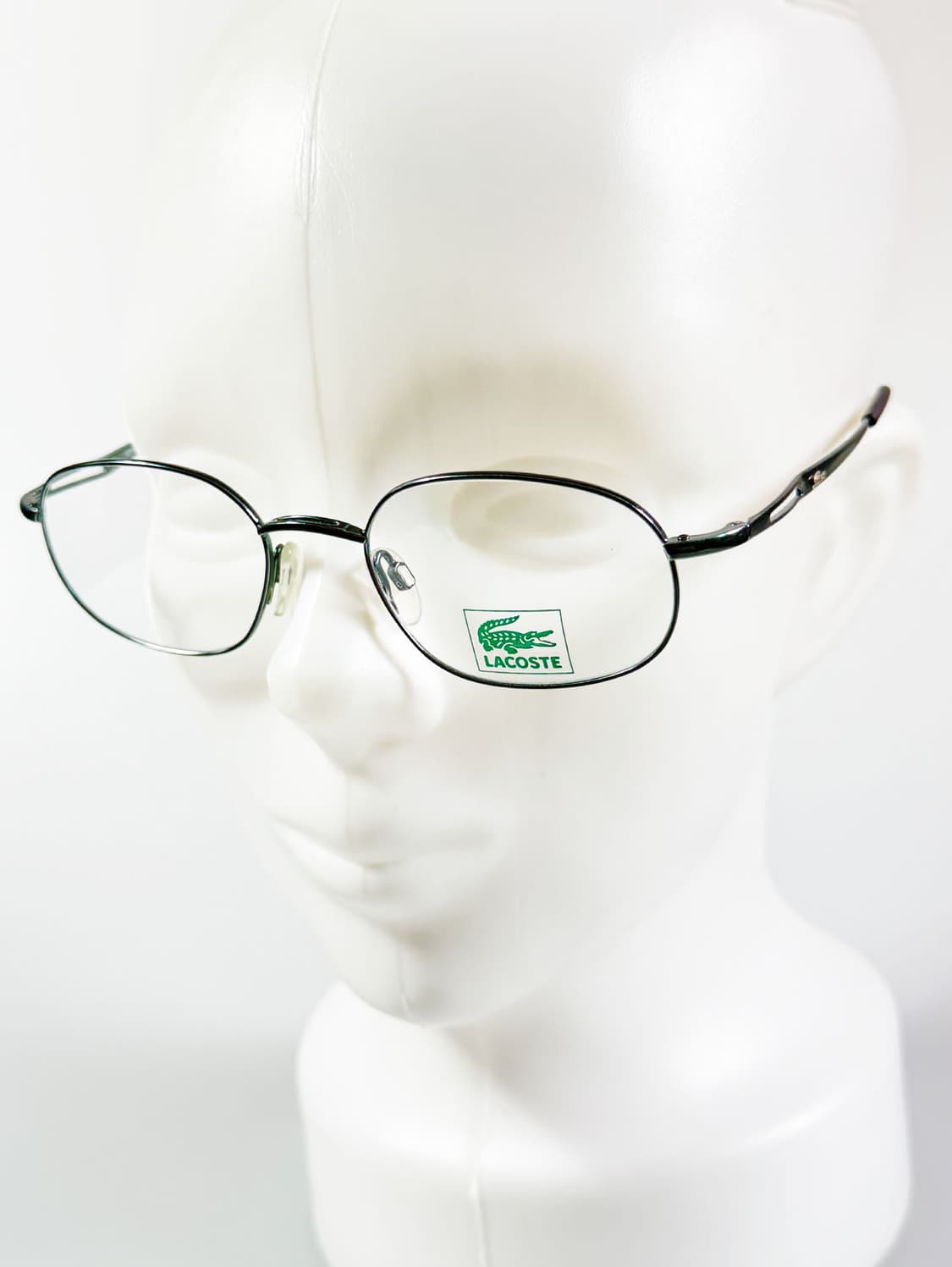 LACOSTE 딥그린 슬림 오벌 메탈 프레임 빈티지 안경 상품이미지9