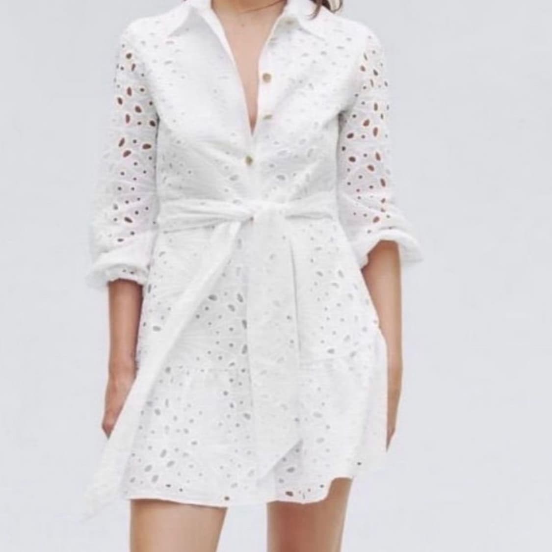 자라 zara 자수 펀칭 미니 원피스 s 상품이미지1