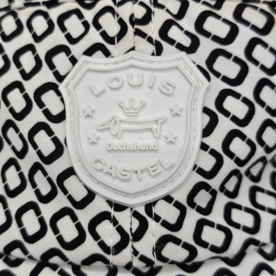 루이까또즈 닥스하운드 패턴 리본 썬바이저  상품이미지3